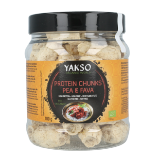 Yakso Bocconcini proteici piselli e fave bio 100 grammi