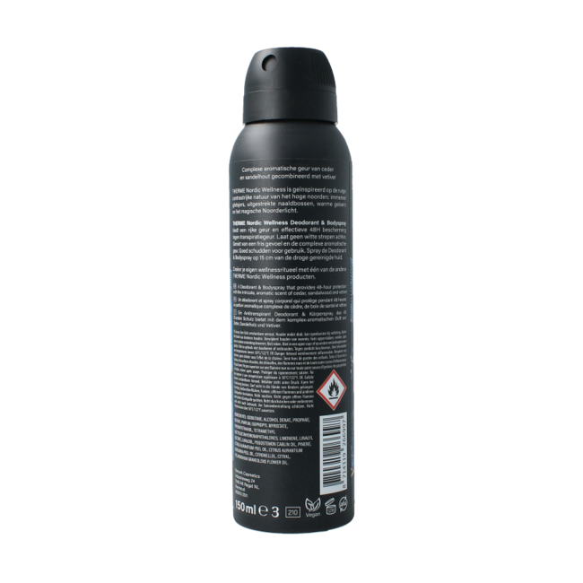 Nordic wellness déodorant & spray corporel 150 millilitres