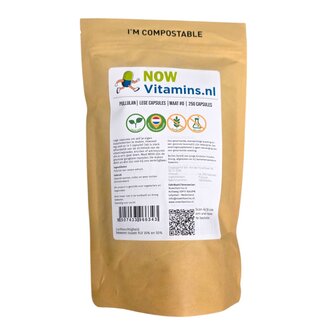 Nowvitamins.nl Gélules vides en pullulane taille 0 250 pièces