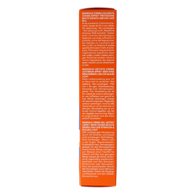 Bariesun crema con color SPF50+ 50 Mililitros
