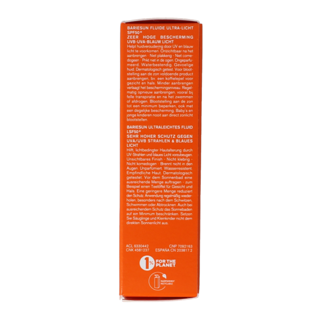 Bariesun fluido ultraleggero SPF50 30 Millilitri