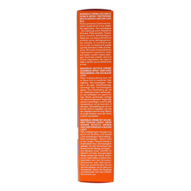 Bariesun crema colorata dorata SPF50 50 Millilitri
