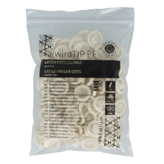 Romed Finger cot latex size S 100 Pieces