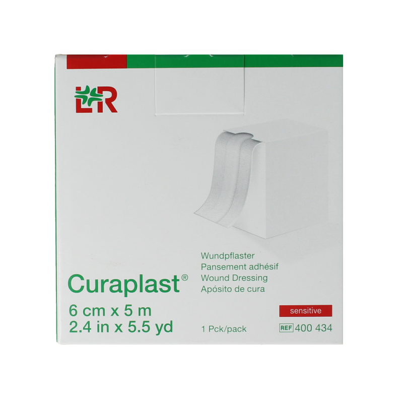 Curaplast Cerotto per ferite Sensitive 6cm x 5m 1 Rotolo