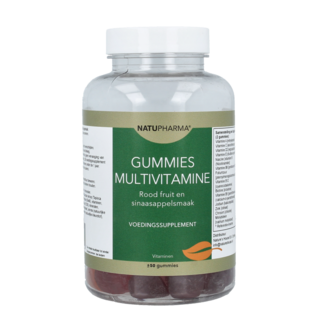 Natupharma Gummies multivitamines fruits rouges et orange - 50 gummies