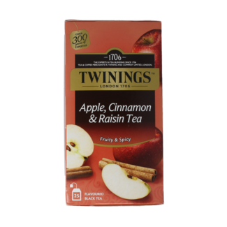 Twinings Apple cinnamon raisin 25 Zakjes