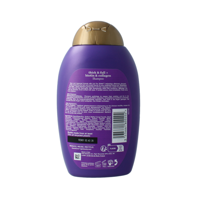 Biotin & Collagen Shampoo 385 Millilitres