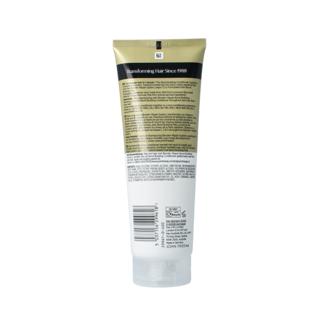 Après-shampooing Blond+ repair bond building 250 Millilitres