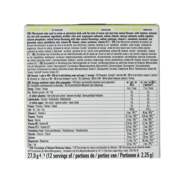 Microlyte Citron Menthe 12 pièces