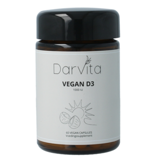 Darvita D3 1000 UI Poudre de TCM (coco) 60 Gélules végétariennes