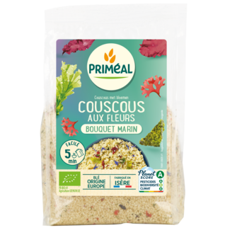 Primeal Organic couscous with blue flowers 300 Grams