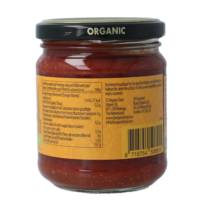 Sambal oelek bio 200 gramos