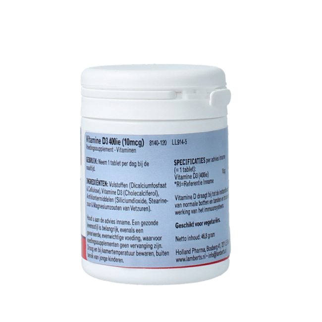 Vitamine D3 400UI 120 Comprimés