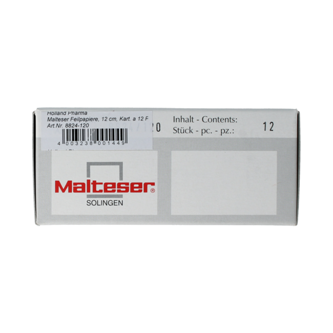 Papierowe pilniczki 12 cm, 120 sztuk