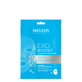 Weleda Exo boost hydrobounce masque en tissu bio 20 Millilitres