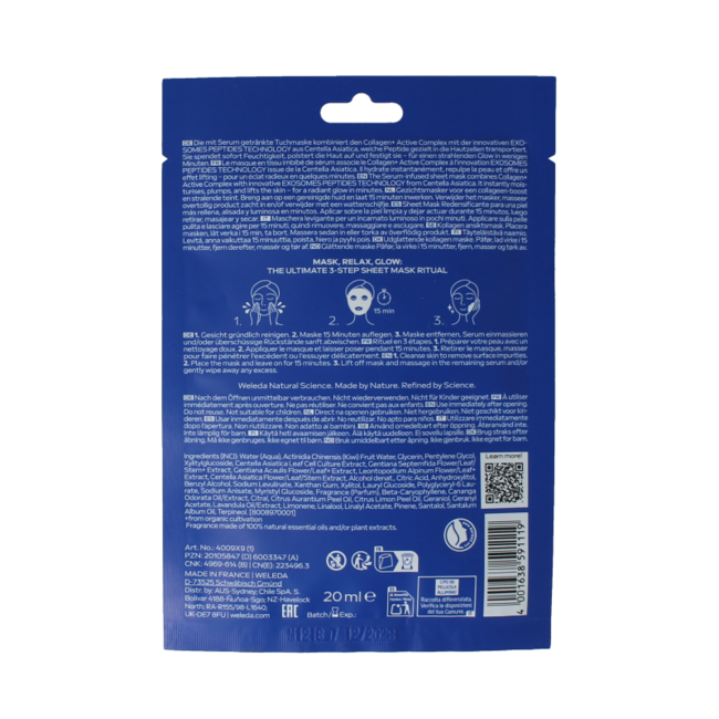 Exo boost collagen sheet mask bio 20 Millilitres