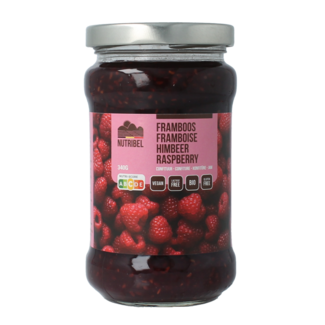 Nutribel Organic raspberry jam 340 Gram