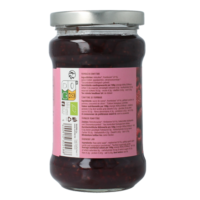 Himbeerkonfitüre Bio 340 Gramm