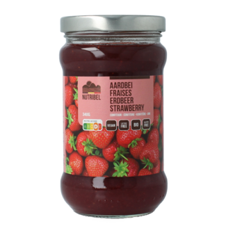 Nutribel Organic strawberry jam 340 Gram