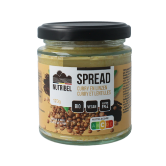 Nutribel Curry lentil spread gluten-free organic 190 Millilitres