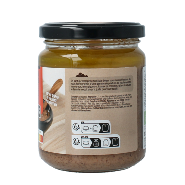 Purée d'amandes bio 250 Grammes