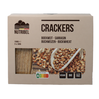 Nutribel Buckwheat crackers organic 150 Gram