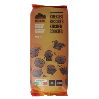 Nutribel Biscuits bio pour enfants au chocolat 140 g