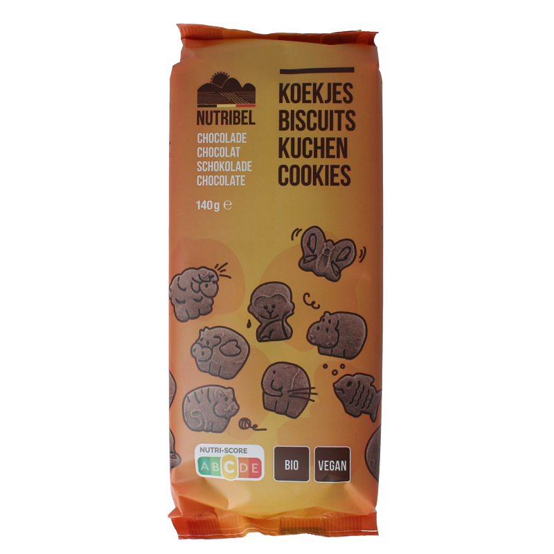 Nutribel Biscotti per bambini al cioccolato bio 140 grammi