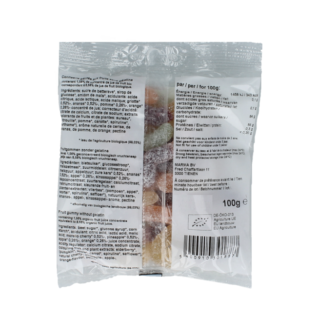 Organic Fruit Worms 100g