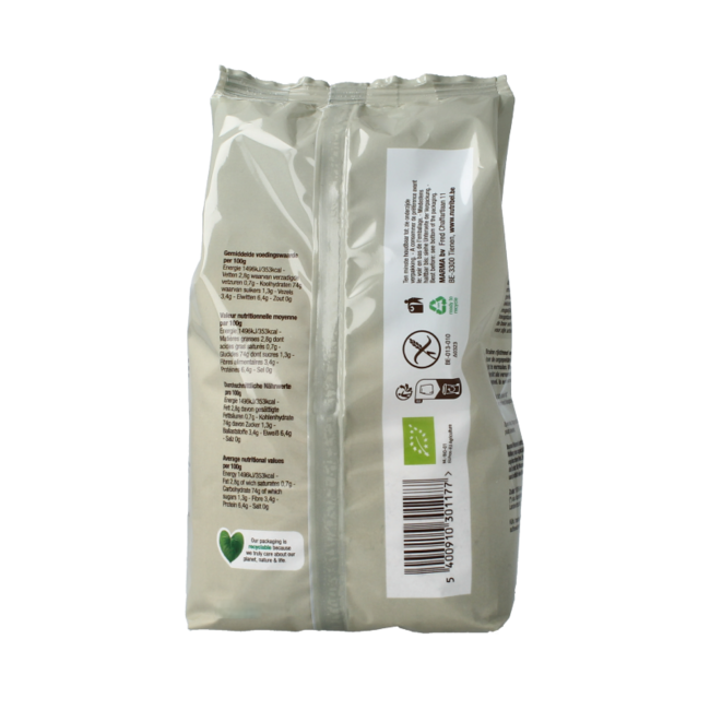 Brown rice flour gluten-free organic 500 Gram