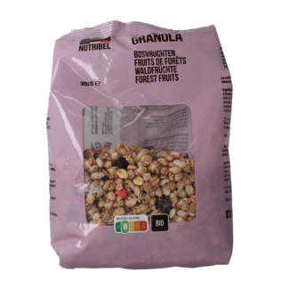 Nutribel Organic forest fruit granola 300 Gram