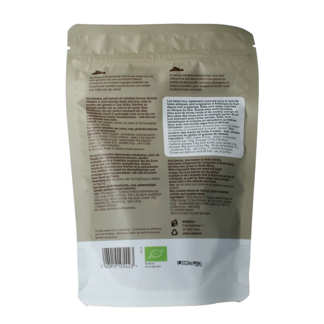 Bayas del Inca raw bio 150 gramos