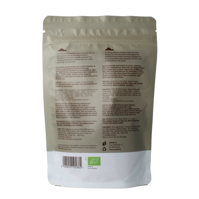 Jagody goji surowe bio 100 Gram