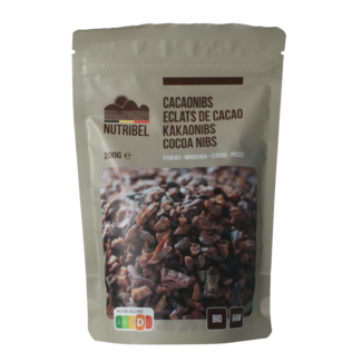 Nutribel Éclats de cacao crus bio 200 Grammes