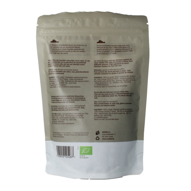 Cacao nibs raw organic 200 Gram