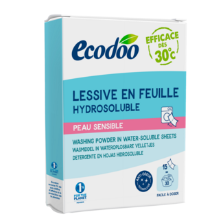 Ecodoo Tiras de lavado Laundry Sheets Piel Sensible Eco 52 gramos
