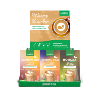 Purasana Hot Drink Chai & Hojicha Bio Display