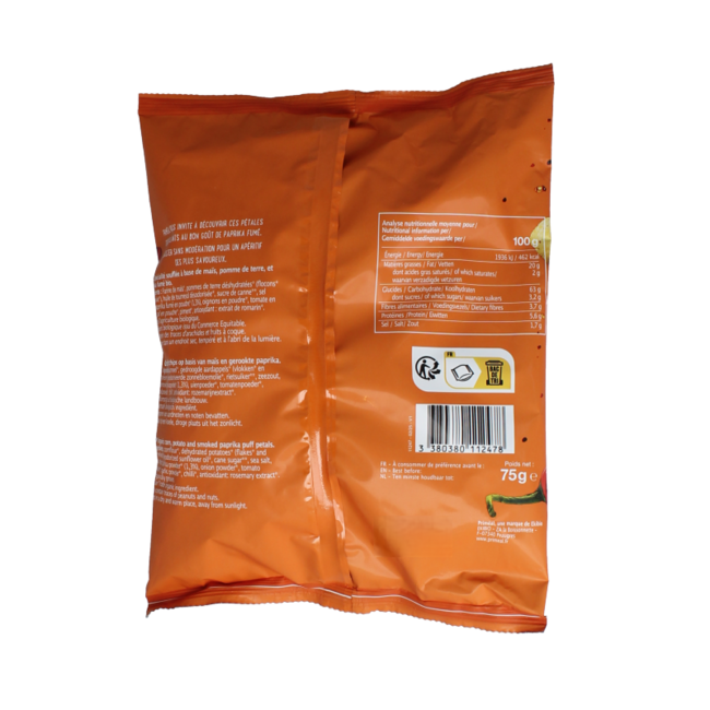 Chips geräucherte Paprika Bio 75 Gramm