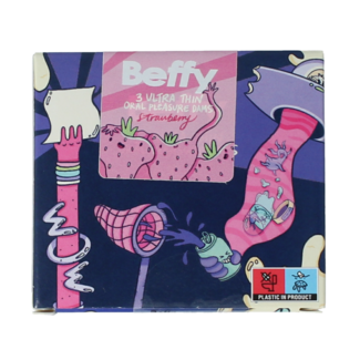 Beffy Dental dams strawberry flavour 3.00 Pieces