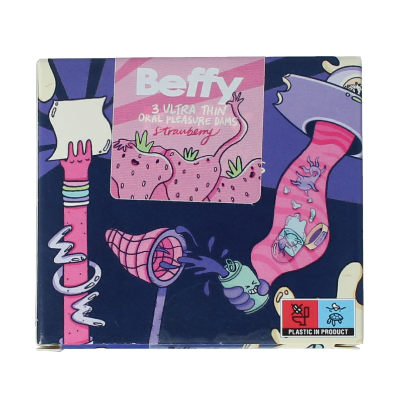 Beffy Beflapjes aroma aardbei 3 Stuks