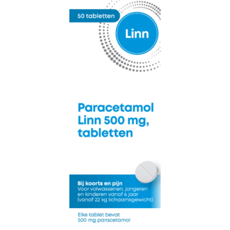 Linn Paracetamol round 500mg 50.00 Tablets