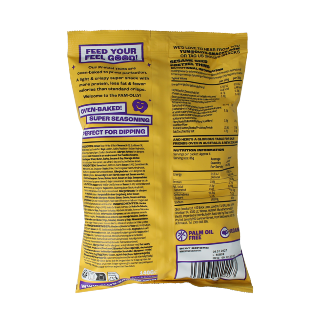 Pretzels sesame 140.00 Gram