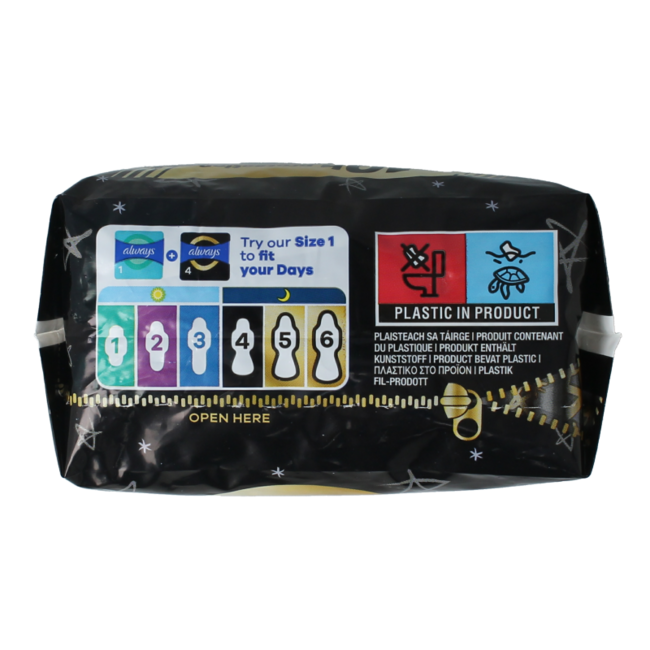 Ultra secure night sanitary pads 8.00 pieces