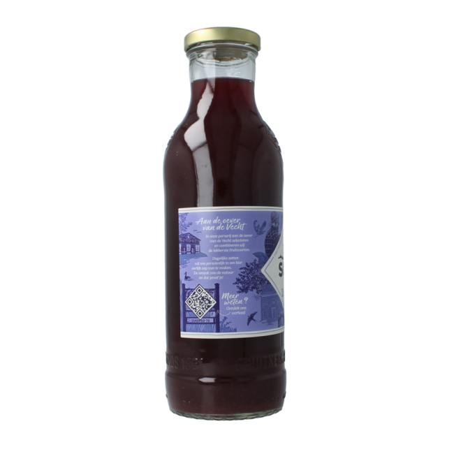 Appel & zwarte bessensap 750.00 Milliliter