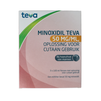 Teva Minoxidil 50mg/ml 3x100ml 300.00 Millilitres