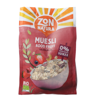 Zonnatura Muesli red fruit organic 375.00 Gram