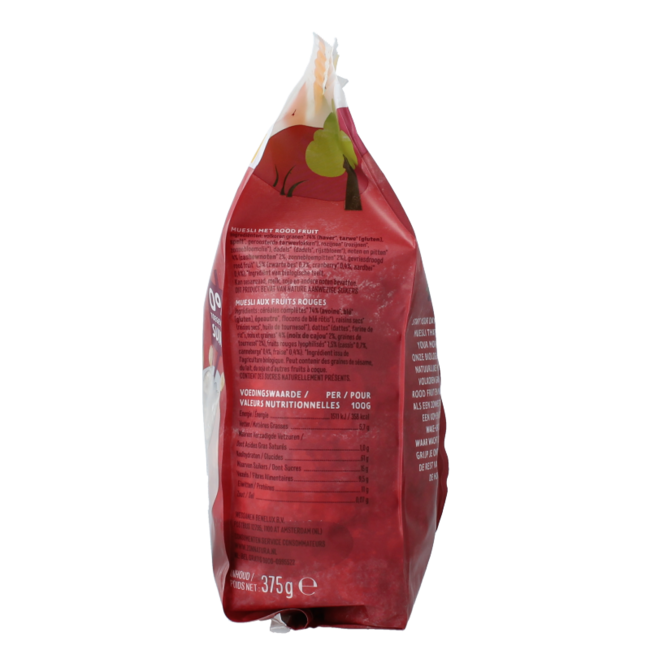 Muesli fruits rouges bio 375,00 grammes