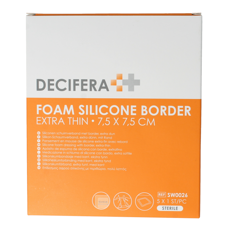 Decifera Foam border 75 x 75 mm 5 Stuks
