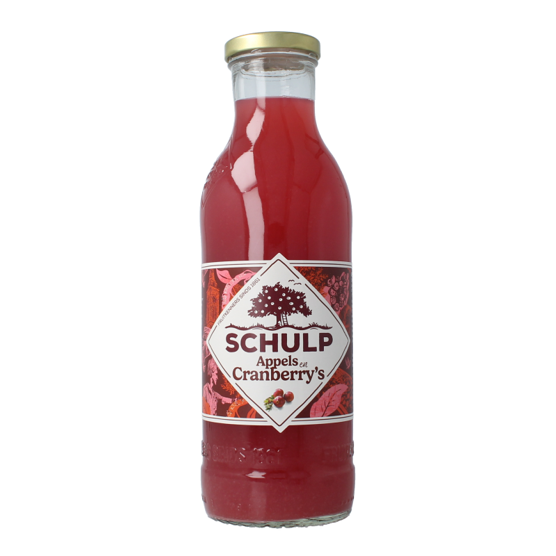 Schulp Appel & cranberrysap 750 Milliliter