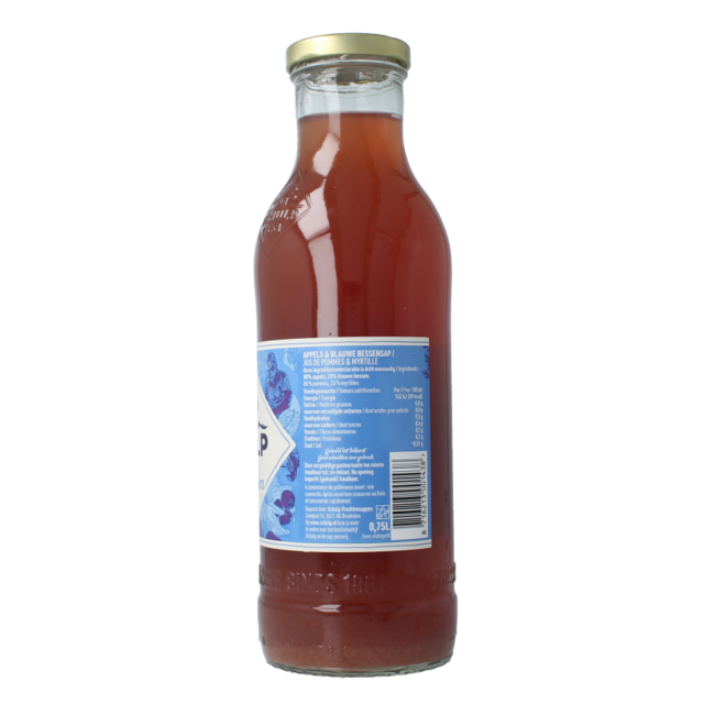 Appel & blauwe bessensap 750.00 Milliliter